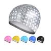 Men Women Elastic Waterproof PU Swimming Cap Protect Ears Long Hair Swim Pool Hat Diving Cap