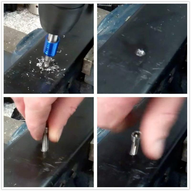 Набор сверл для метчиков из быстрорежущей стали, 6 шт., набор комбинированных сверл и метчиков 2 в 1 M3 M4 M5