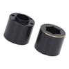 2pcs 1.9 2.2 Inch Wheel Hex Hub Widen Adapter Brass Black Wheel Rim Adapter for Remote Control Car 18.5mm   0.7in