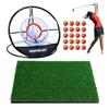 Heizi Approach Practice Set Golf Mat Golf Net with 20 Balls Golf Practice Net (Regular Approach Net)