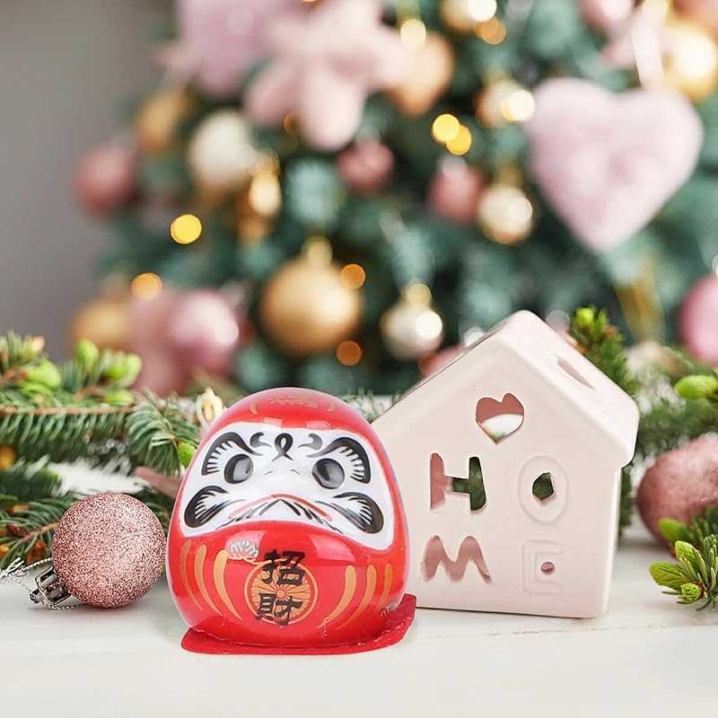 Homoyoyo 10 штук мини-дарума фигурка Дарума мини милая Керамика настольная керамическая предмет интерьера 5X4см мир приглашение богатства удачи японский