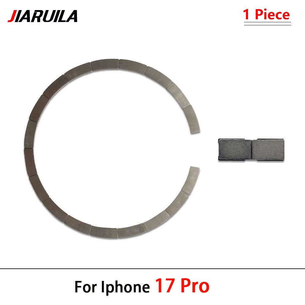11Pcs, For Wireless Charging Magnet Module For iPhone 17 Pro Air 11 11 Mini 11 Plus 16 Pro Max Back Housing Magnetic Metal Ring