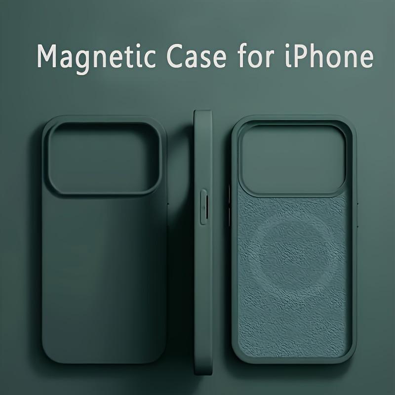 al Magnetic For For Iphone 17 16 Pro Max Case Liquid Silicone Soft Cases For For Iphone17 14 13 16 1 12 11 Por Max Plus Air Cover