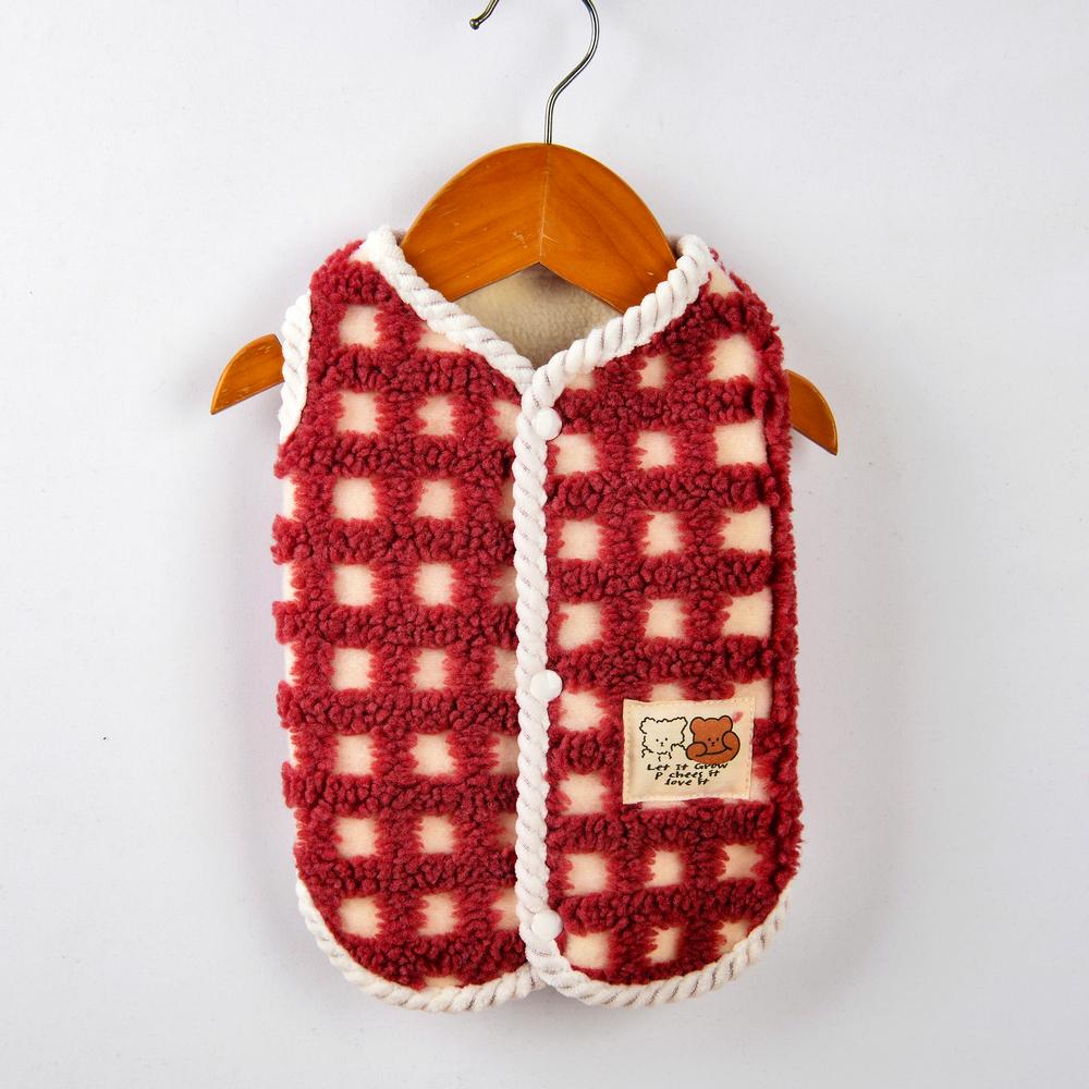 Теплый утолщенный свитер для щенков маленьких собак зимняя одежда для домашних животных с пряжкой померанский шпиц пудель пальто кардиган mascotas одежда