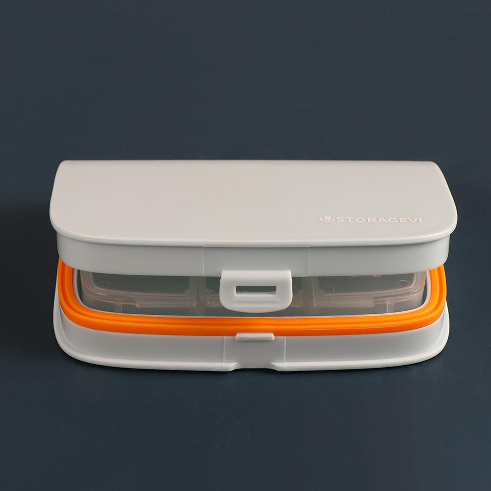 4/6 Grid Candy Box Pill Box Weekly Storage Box Pill Tablet Dispenser 7 day Pill Box Pill Case