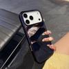 Защитный чехол для iPhone 15, совместимый с зеркалом для макияжа, гальванизированный, для iPhone 17 Air, с большим отверстием.