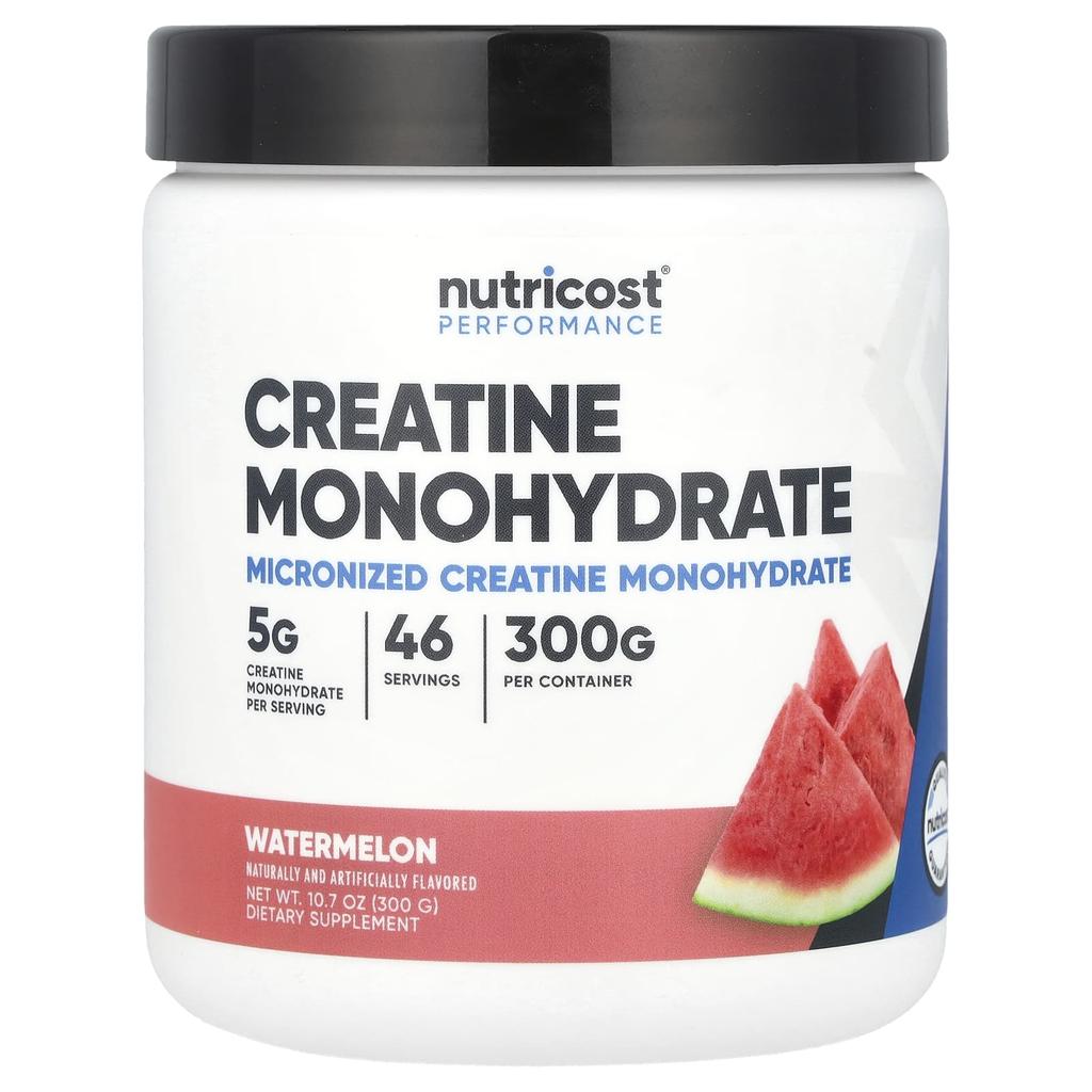Nutricost Athletic Performance, Creatine Monohydrate, Watermelon, 10.7 Oz (300 G)