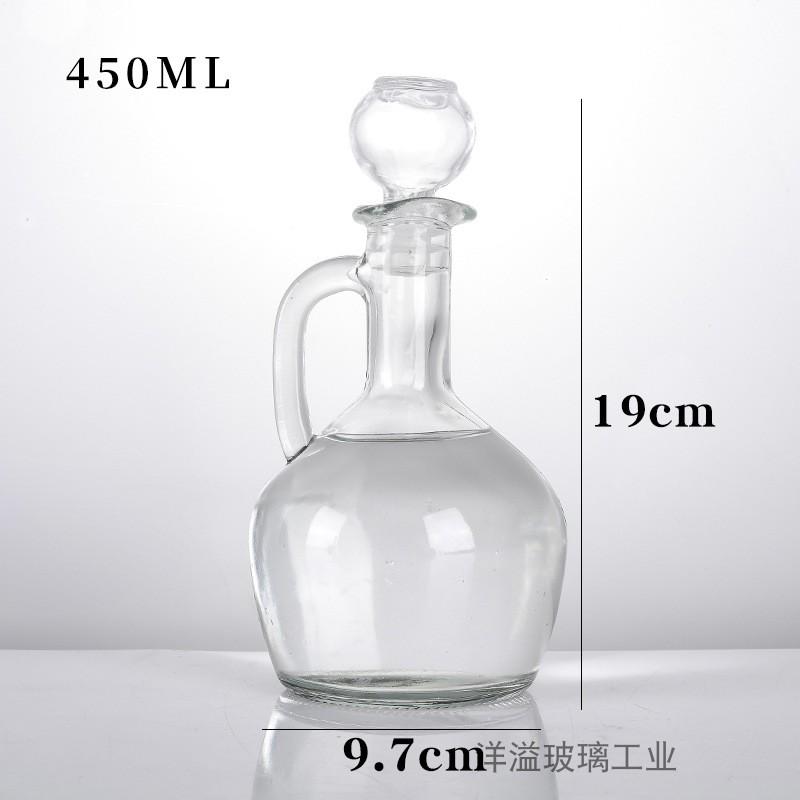 Стеклянный кувшин для масла в европейском стиле объемом 350 мл с ручкой, бутылка для масла, бутылка для приправ, бытовая бутылка для оливкового масла, кухонные принадлежности для приправ