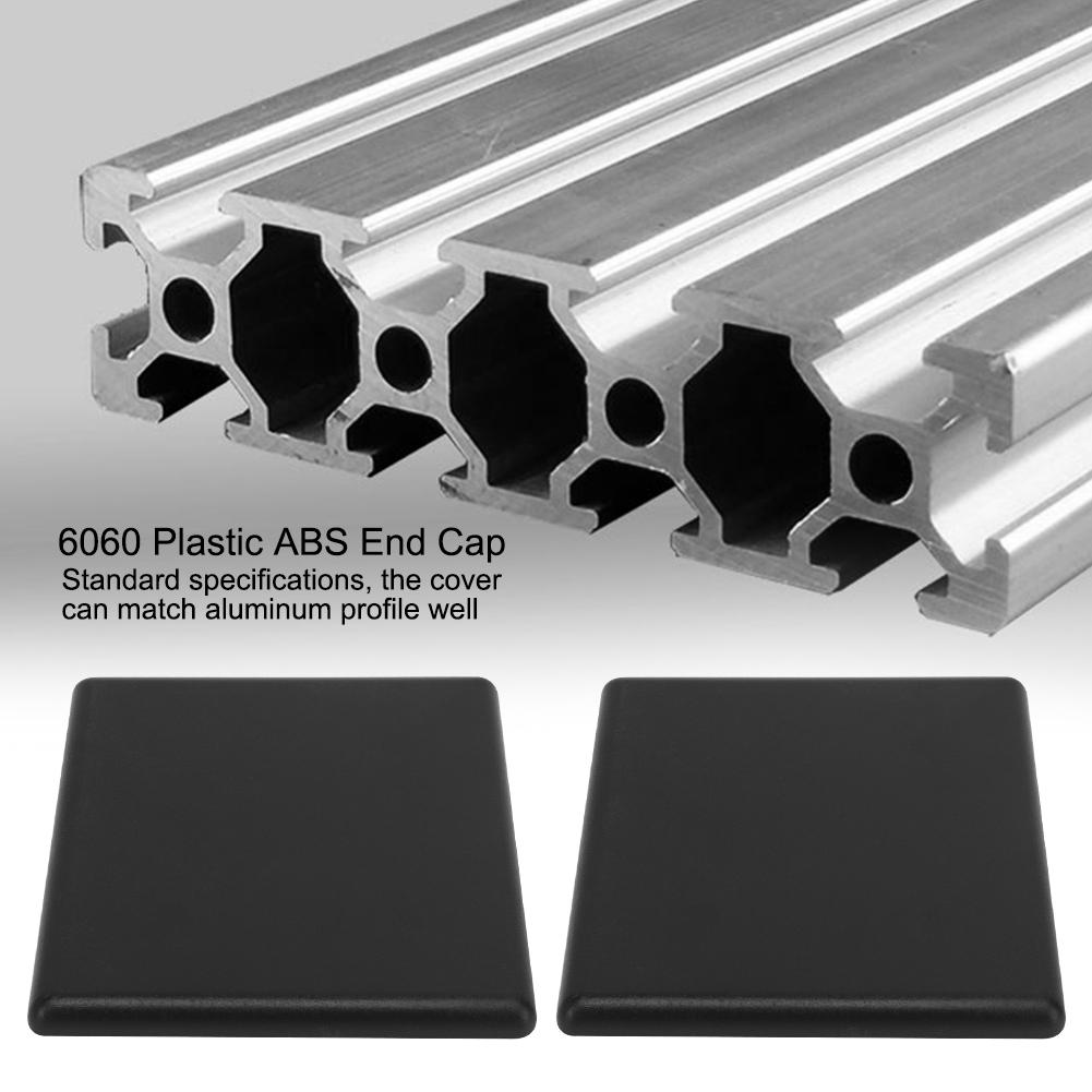 20 шт. алюминиевый профиль 6060 торцевая крышка 4 отверстия ABS пластик CNC 3D принтер детали евро стандарт