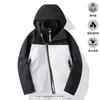 Mens 3-in-1 Outdoor Waterproof Windproof Hiking Jacket With Fleece Liner Loose Fit Trekking Camping Cycling