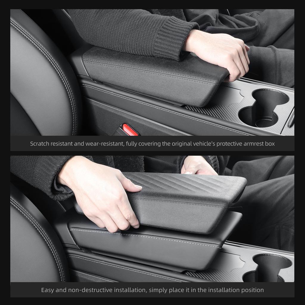 For Tesla Model Y 2026-2026 Armrest Box Protective Cover Central Control Armrest TPE Protector Mat Car Interior Accessories