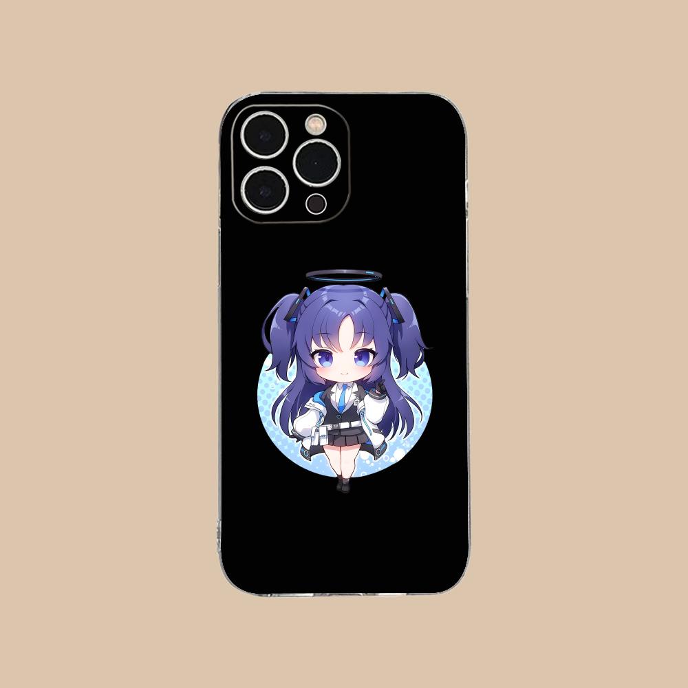 Прозрачный чехол Blue Archive Yuuka из ТПУ для iPhone 17 16 15 14 13 12 11 X XR XS Air Pro Max Plus Mini Цветная обложка
