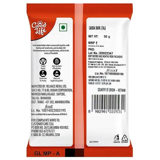Good Life Cassia Bark / Taj 50 g