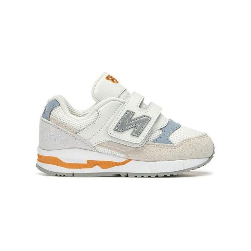 New Balance 530 Детские кроссовки средней высоты, противоударные, износостойкие, спортивные, для ходьбы, Бело-серые IV530GC