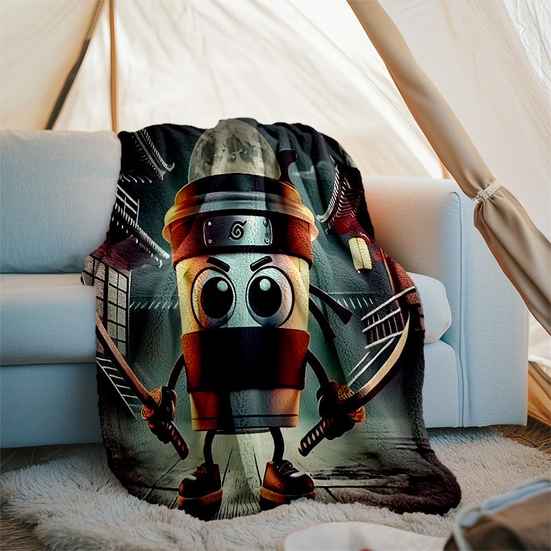 Italian Brainrot printed throw blanket—soft,warm;versatile blanket for all seasons—perfect as &air-conditioning throw,nap blanket