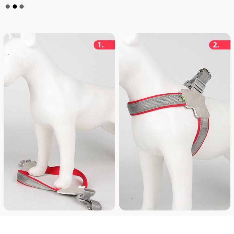 Dog Harness Reflective Breathable Pet Vest Harnesses For Small Dogs No Pull Outdoor Hiking Puppy Cats Chest Strap Chihuahua Yorkshire Supplies