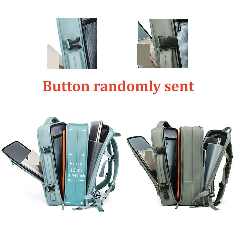 Рюкзак для путешествий для мужчин, увеличенный, 39 л, походный деловой рюкзак для ноутбука для женщин, USB-зарядка, 17-дюймовый водонепроницаемый школьный рюкзак