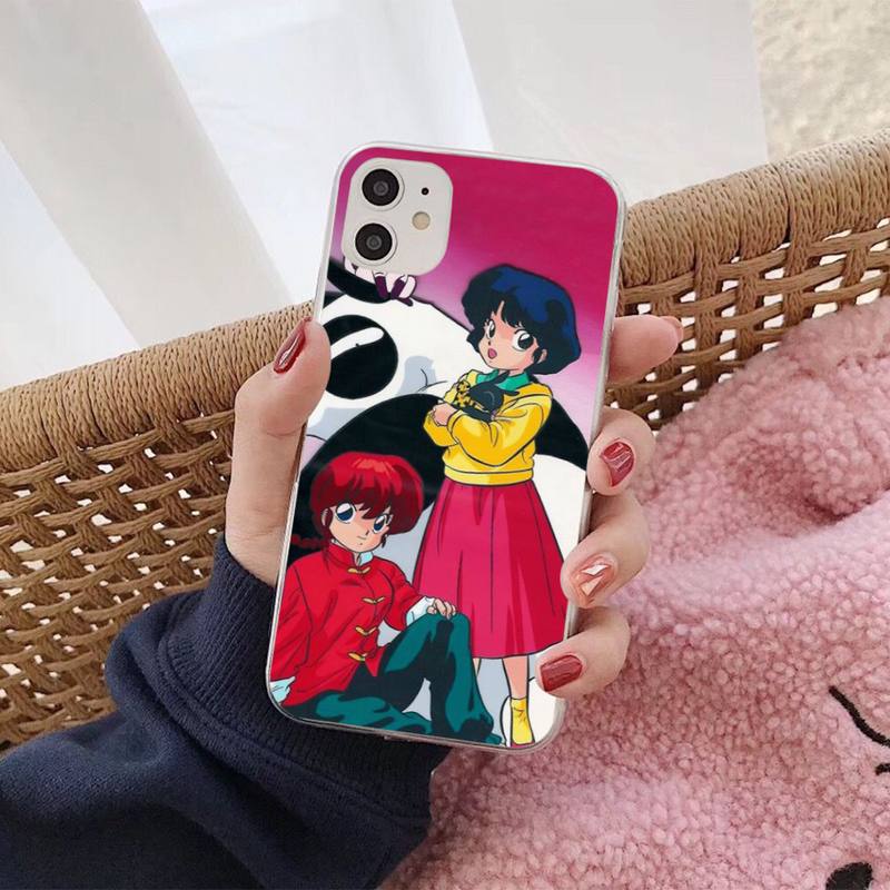 Мультяшный чехол Ranma для iPhone 11 12 13 mini pro XS MAX 8 7 6 6S Plus X 5S SE 2020 XR