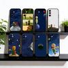 Чехол для телефона Маленький принц Черный Силикон Мягкий Для Samsung Galaxy A73,A72,A71,A70,A53,A52,A51