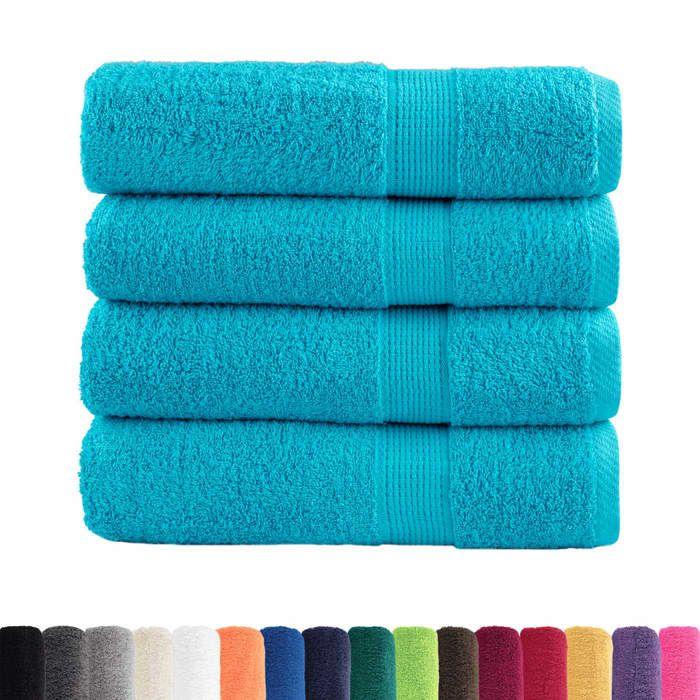 VidaXL Premium Quality Shower Towels 4 Pcs, Bath Sheets, Guest Towels, Bathroom Towels 137453