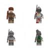 Medieval Castle with Sci-fi War Infantry Knight Building Block Action Figures Accessories Children for Toy N801 N802 N803 N804