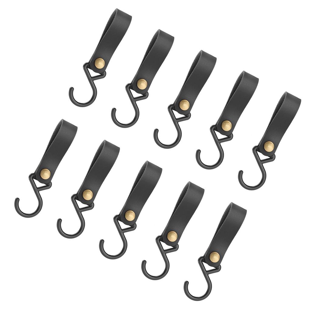 S-образные крючки для ремня из искусственной кожи 125x33 мм, многофункциональные, портативные, для кухни и ванной комнаты, крючки для подвешивания в походах