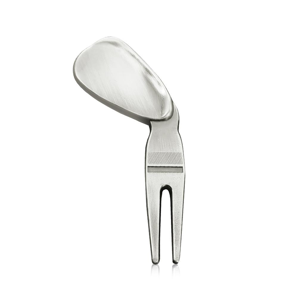 Golf Divot Tool Outdoor Golf Sports Supplies Turf Repair Tools Position Marker Metal Wear-resistant Greens Fork Golf Accessories