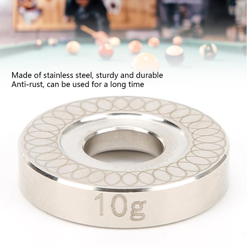 Stability Cue Balance Ring Portable Pool Cue Weights Performance Enhancement