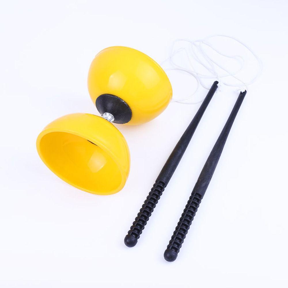 Leather Chinese Diabolo Bowl Shape Diabolo Toy Sensory Training Equipment Chinese Yo-yo Outdoor