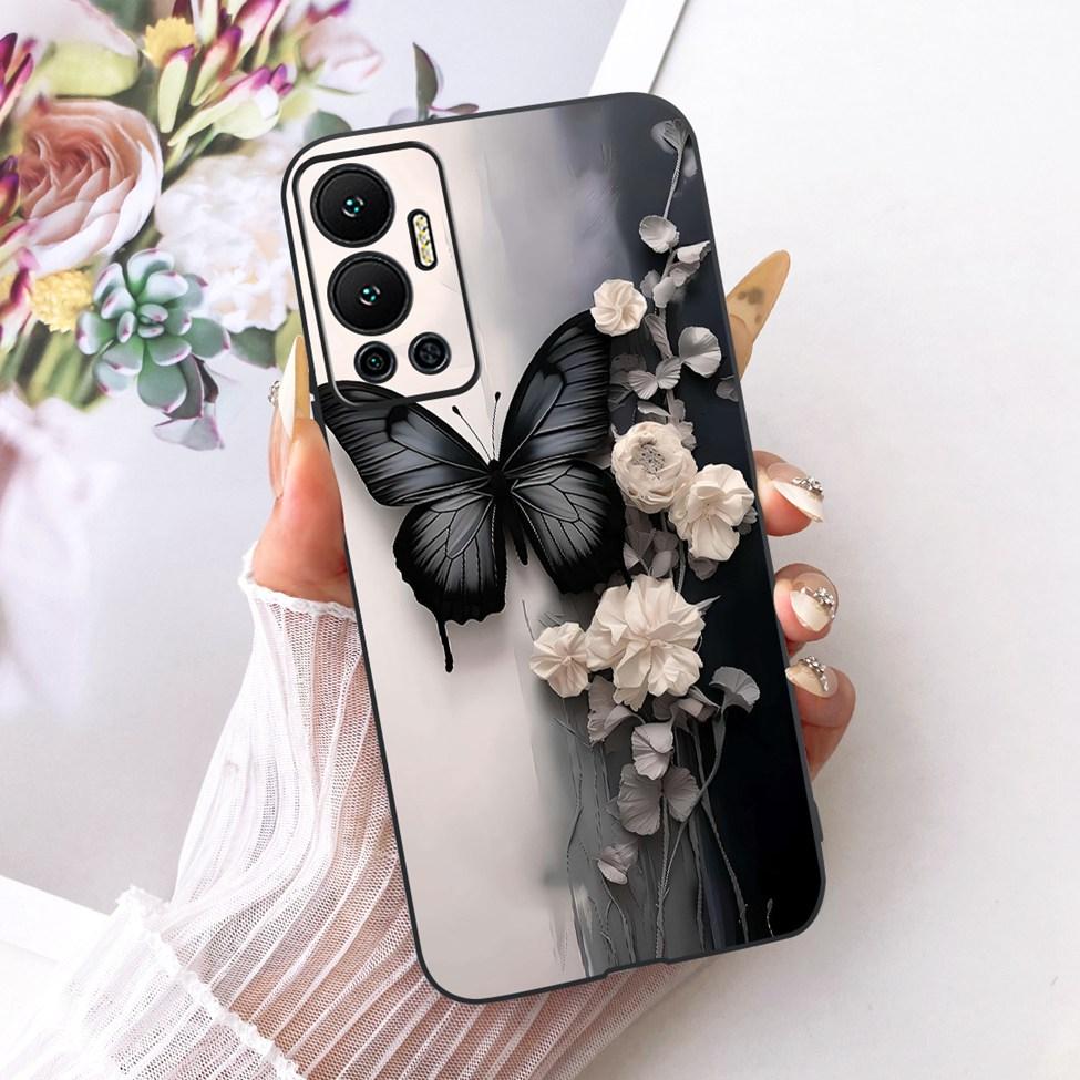 Чехол для телефона Infinix Hot 12 Силиконовый Милый Кот Модный Забавный Расписной Корпус Для Infinix X6817 X6817B