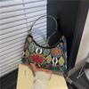 Ethnic Style Color Personalized Bag Women's 2025 New Trendy Fashion Niche Design Crossbody Casual Portable Small Square Bag