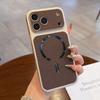 Магнитный защитный чехол с текстурой кожи для iPhone 14/15/16/17 Pro Max, противоударный