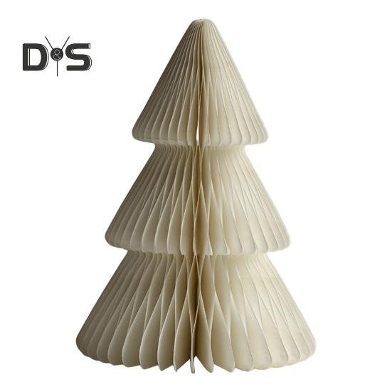 Бумажная рождественская елка 3D сотовая бумажная рождественская елка украшение деревенский настольный центральный элемент для офиса домашний школьный декор