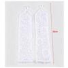Fingerless Design Elbow Length Gloves Sheer Fabric Long Floral Gloves  Formal Occasion