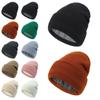 Зимняя теплая вязаная шапка-бини с отворотом, шапка-чулок, мягкие лыжные шапки для мужчин и женщин