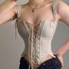 2022 Women's Retro Bandeau Slimming Bandage Camisole - Sexy European Style Summer Top