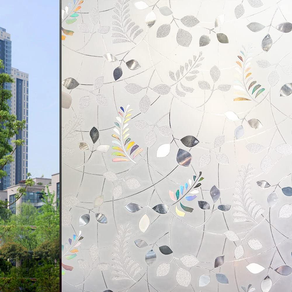 Новый стиль, оконная пленка для конфиденциальности, витражная статическая клейкая стеклянная дверная клейкая пленка, анти-УФ-наклейка на окно с контролем тепла для дома