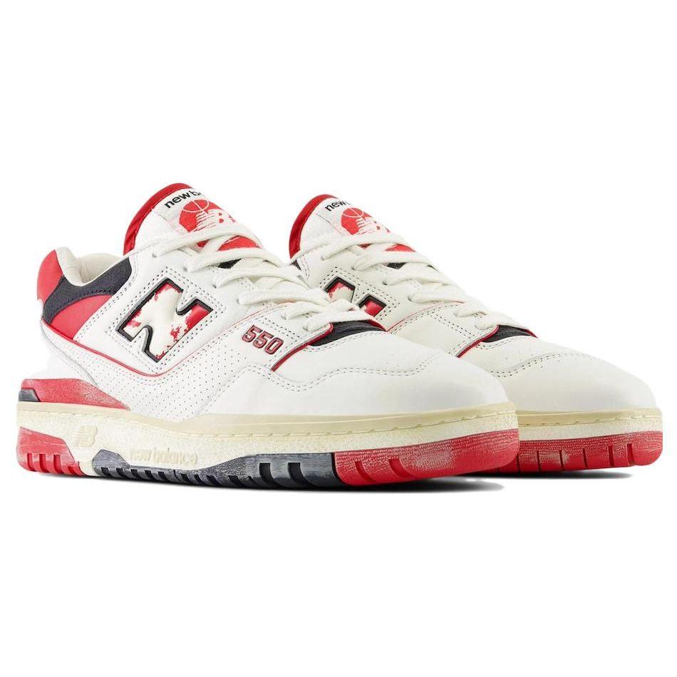New Balance 550 Vintage Pack — красные кроссовки унисекс White Sea-Salt Team-Red BB550VGA