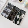 Для Samsung Galaxy Z Flip3 Flip4 5g Flip 3 4 Чехол Мраморный черный чехол Для Samsung Galaxyzflip3 Прозрачный жесткий защитный чехол