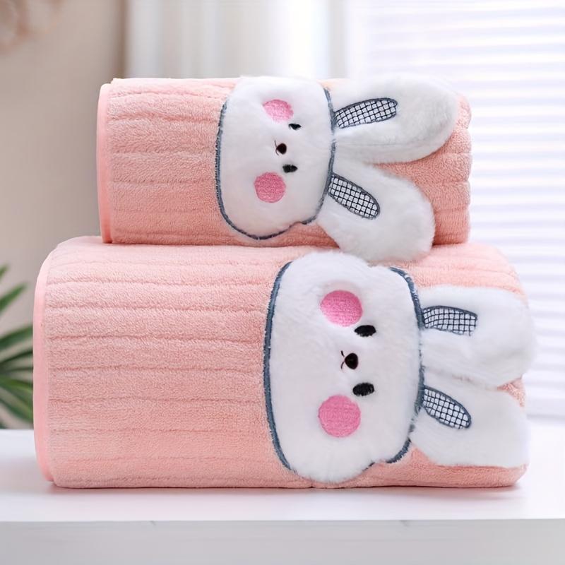 Cartoon Rabbit Towel Quick-Drying Absorbent Bath Towel