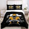 3pcs set Football Player 1 Quilt Cover + 2 Pillowcases, All Seasons Bedroom Setting, Perfect for Home and Dorm Decor a170