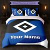 Hamburger SV Custom Name Text Bedding Set 1 Duvet Cover+2 Pillowcases Soccer Logo Personalized Gift For Special Occasion Bedroom Decor