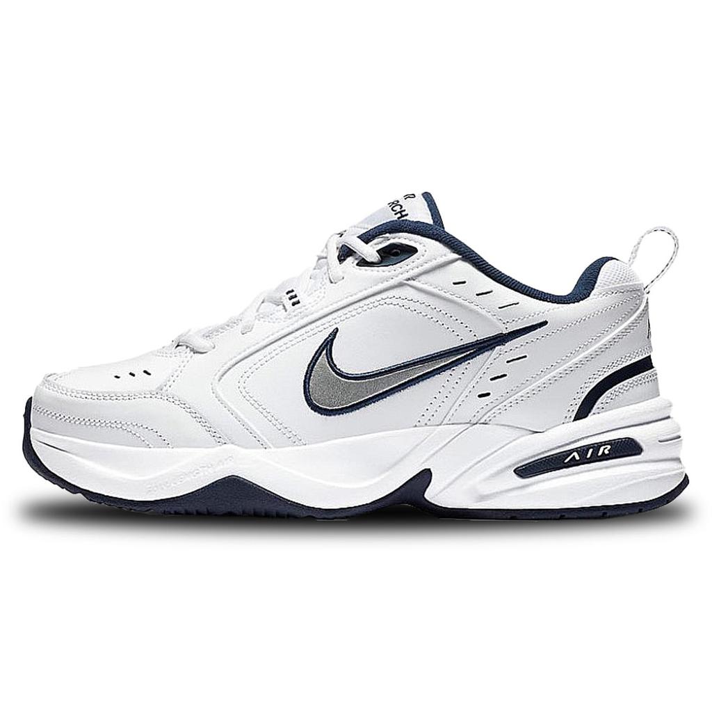 Nike Air Monarch 4 Нескользящие Нескользящие Низкие Массивные Кроссовки Унисекс Синий Белый 415445-102(Команда627-)