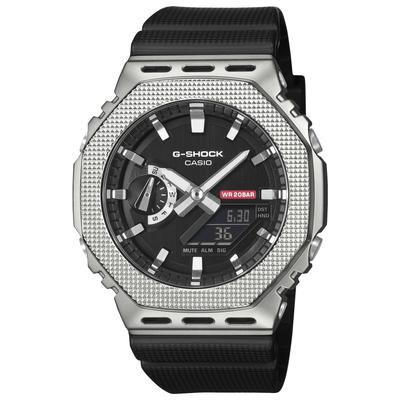 Мужские часы G-Shock, Металлический корпус, Экологичные материалы, Серебристый, GM-2100M-1A, Оригинальная модель из Японии