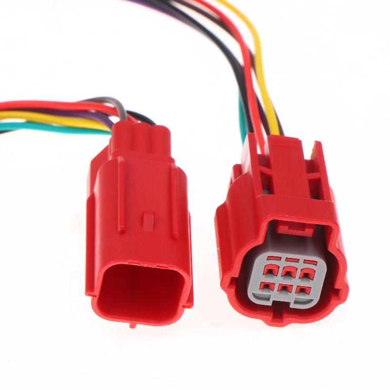 Диагностический OBD-разъем для мотоцикла Прочные металлические контакты Адаптер-тестер системы впрыска топлива 2 шт. DJ7065Y-0.6-11/21 для частого использования в мастерской