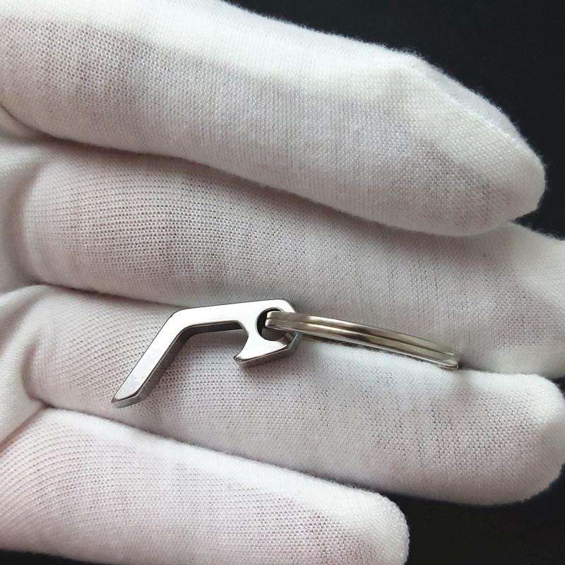 1 PC Multifunctional Keyring Stainless Steel Keychains Mini Beer Bottle Opener