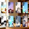 Чехол для телефона Anna The Dangers In My Heart для Samsung S25,24,23,22,30,21,10,9,Ultra,Plus,Lite Мягкий черный чехол