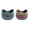Stripe Combination Yoga Elastic Sports Headband Antiperspirant Sweat Absorption