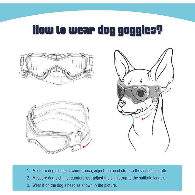 Cool Soft Frame UV Resistant Dog Goggles With Adjustable UV Protection Sunglasses For Dogs And Cats Dog Accessories New 2026