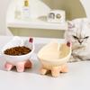 Миска для милого кота Керамическая кормушка для питья для питомца Зоотовары Миска для питомца на высокой ножке Защита шеи
